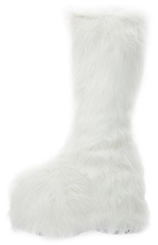 Ellie Shoes Women's 500-Fuzz Boot, White, 8 US/8 M US