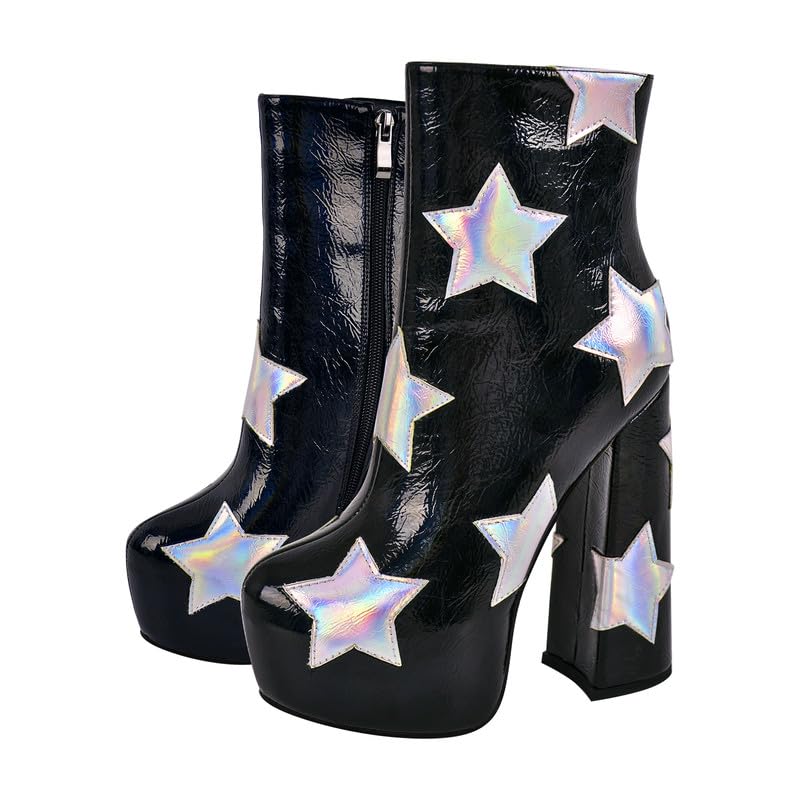 Black Star onlymakerheels Go Go Boots