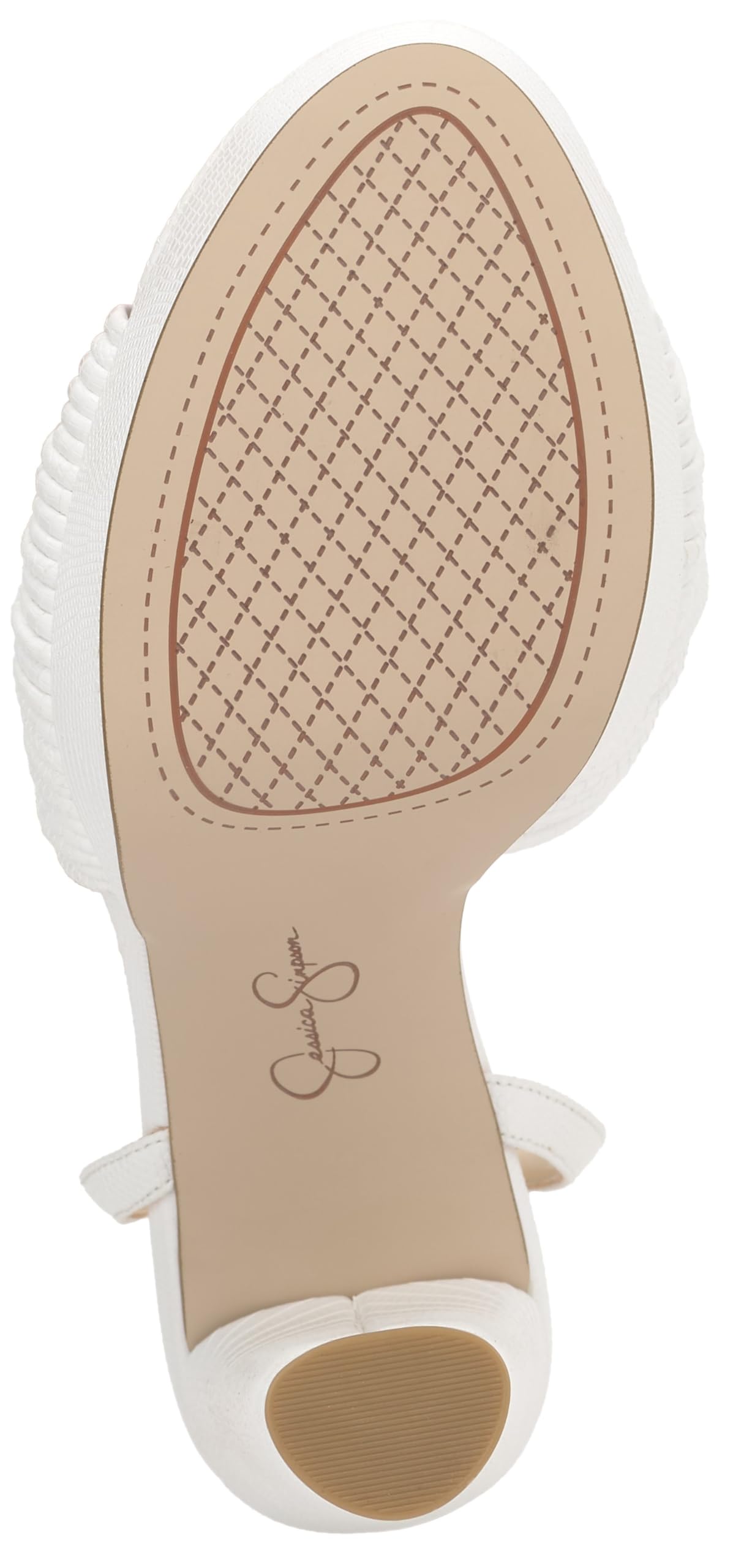 Jessica Simpson Women's Immie Platform Sandal, White Mini Lizard, 11