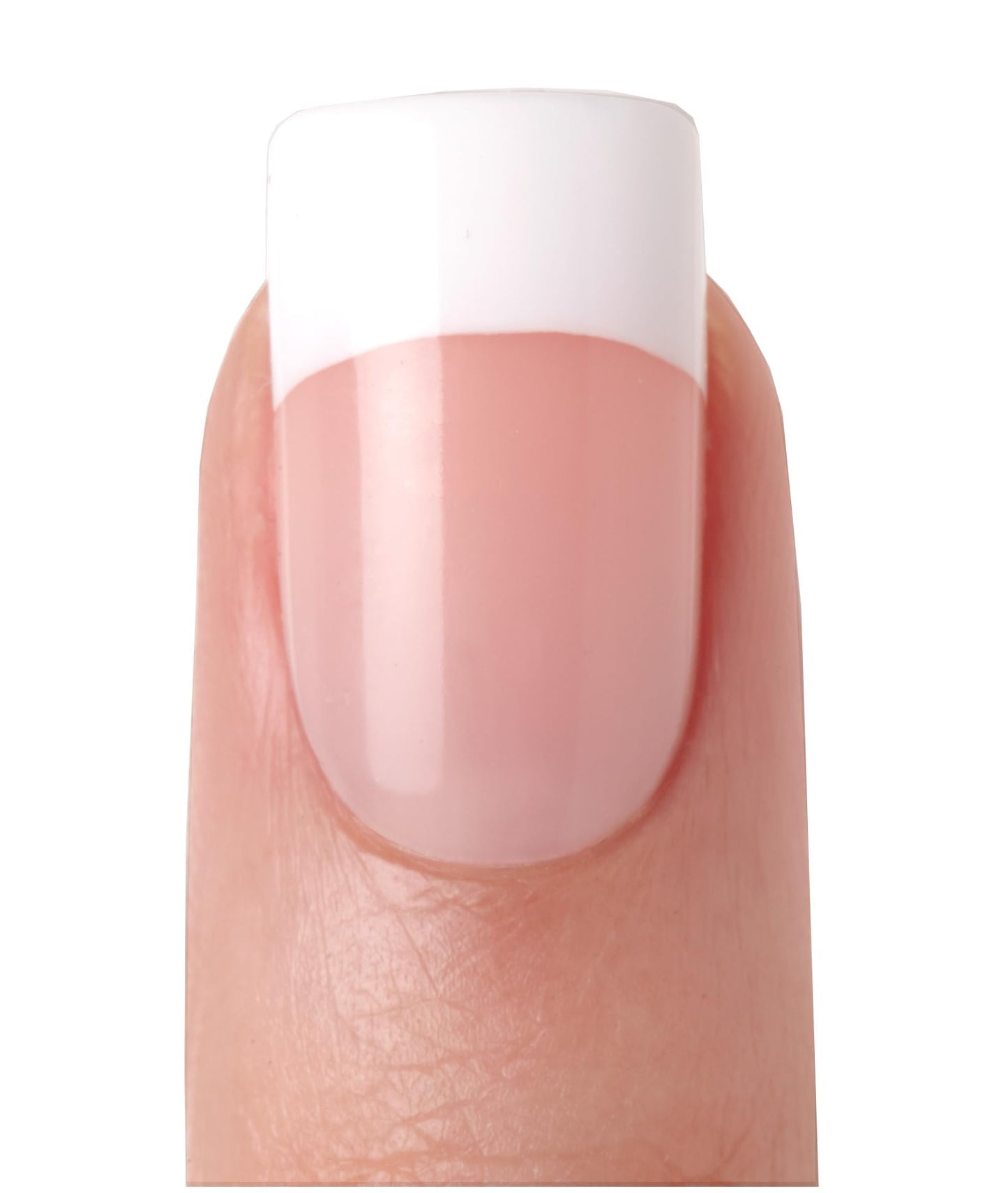 KISS Salon Acrylic Press On Nails, Nail glue included, 'Sugar Rush', French, Medium Size, Square Shape, Includes 28 Nails, 2g Glue, 1 Manicure Stick, 1 Mini File