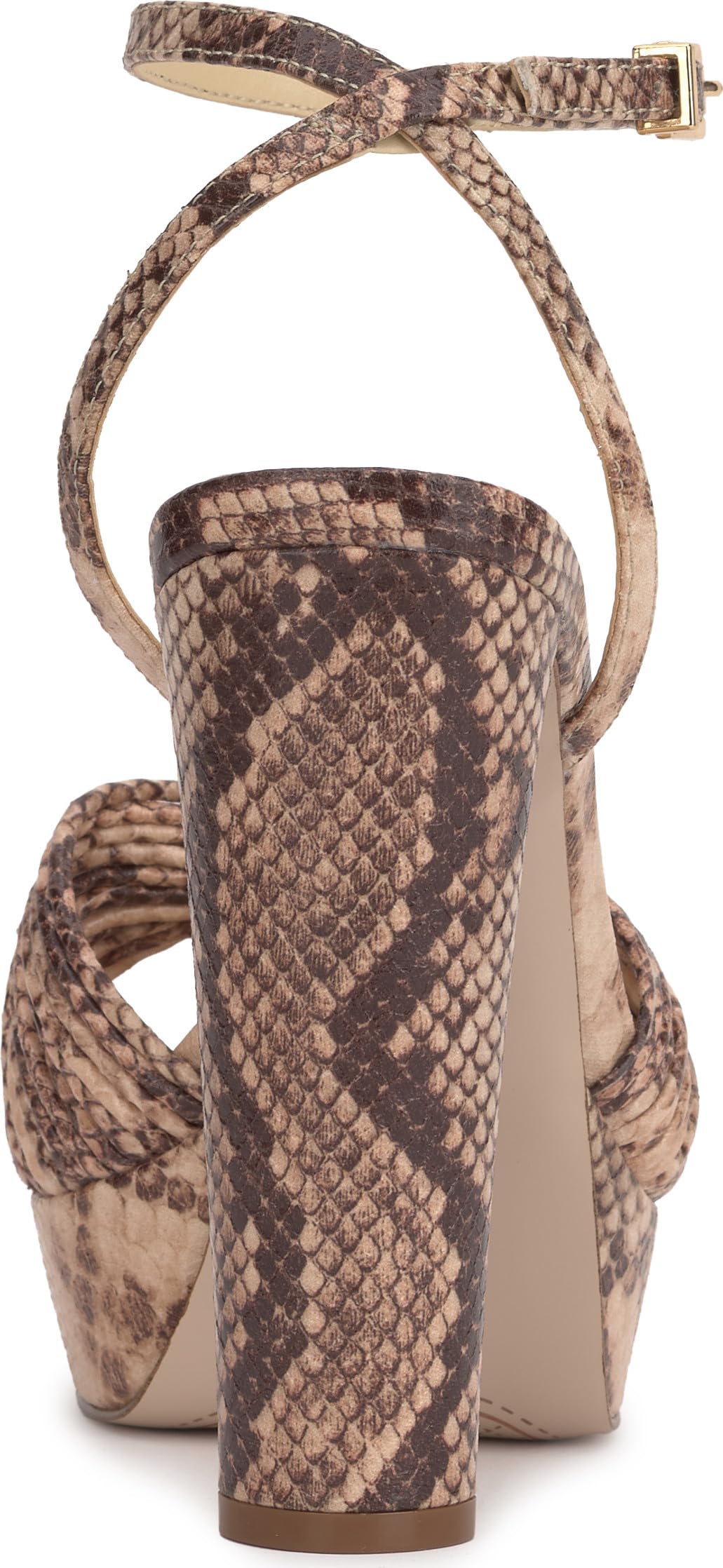 Jessica Simpson Women's Immie Platform Sandal, Natural Snake Print, 8