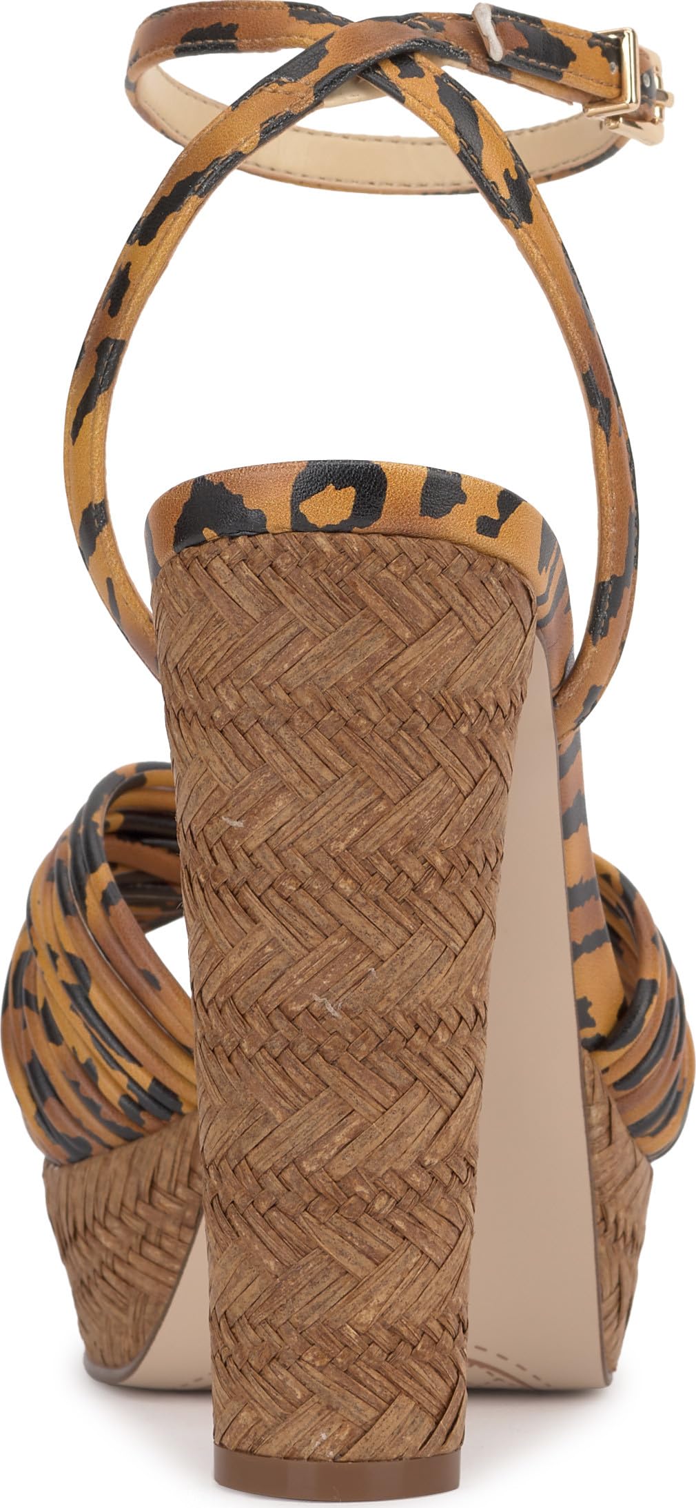 Jessica Simpson Women's Immie Platform Sandal, Natural Tiger Print, 11