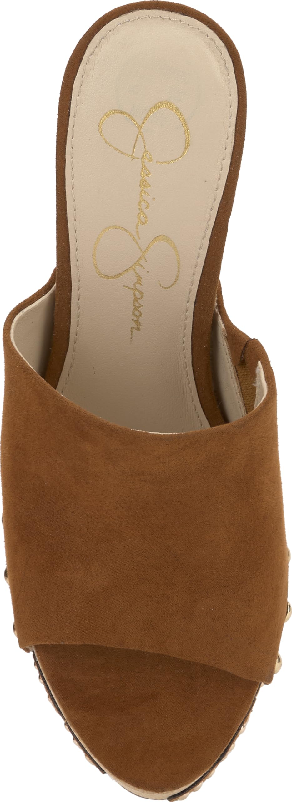 Jessica Simpson Women's Shelbie Platform Sandal, Tuscan Tan Supreme Microsuede, 7.5