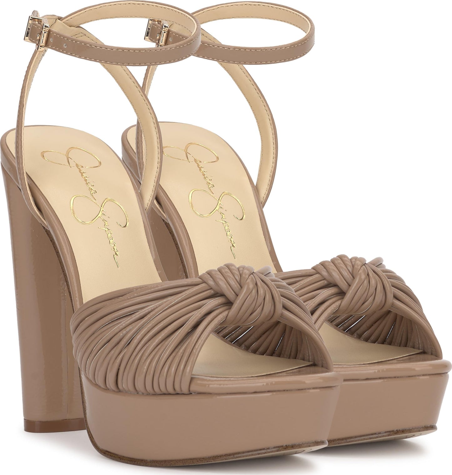 Jessica Simpson Women's Immie Platform Sandal, Chai Latte, 12
