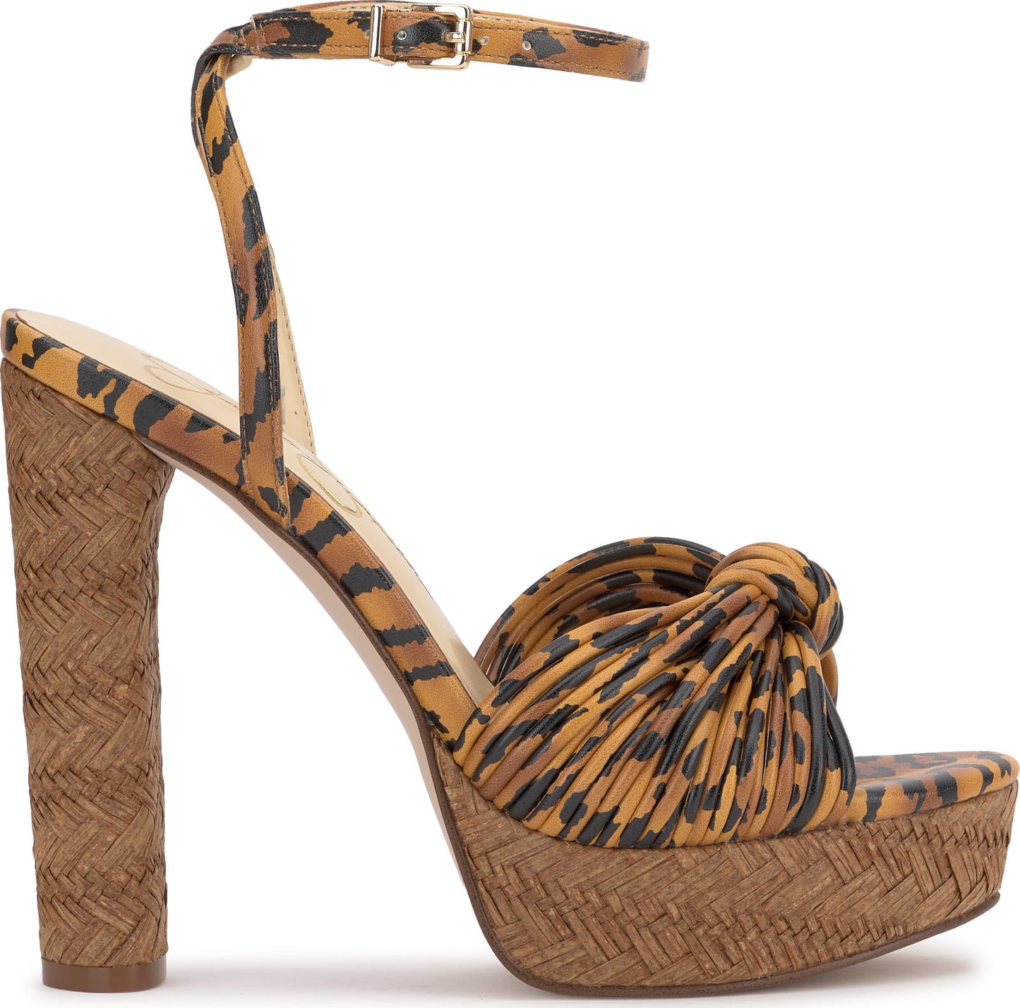 Jessica Simpson Women's Immie Platform Sandal, Natural Tiger Print, 11