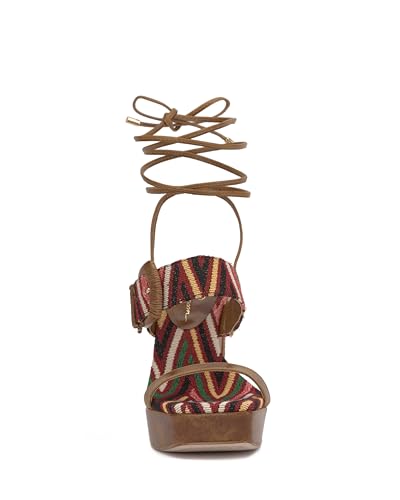 Jessica Simpson Women's CAELIA Sandal-Platform, Warm Multi