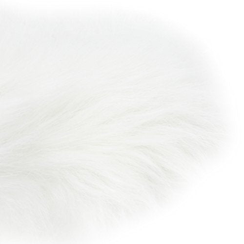 Ellie Shoes Women's 500-Fuzz Boot, White, 8 US/8 M US