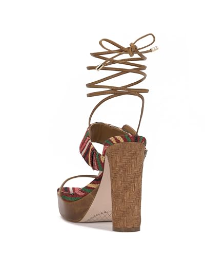 Jessica Simpson Women's CAELIA Sandal-Platform, Warm Multi
