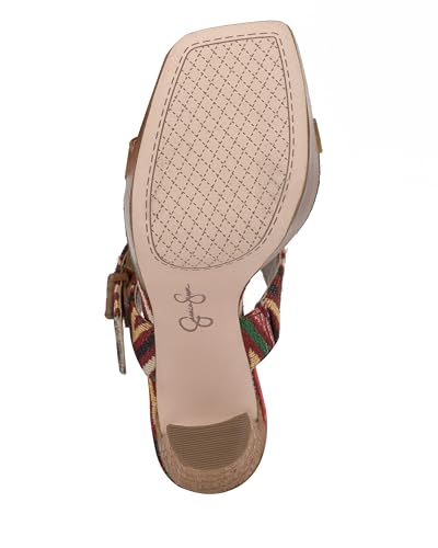 Jessica Simpson Women's CAELIA Sandal-Platform, Warm Multi