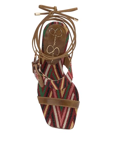 Jessica Simpson Women's CAELIA Sandal-Platform, Warm Multi