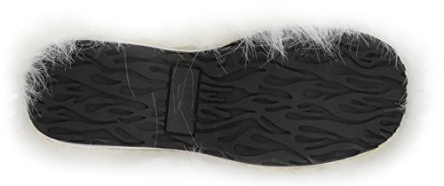 Ellie Shoes Women's 500-Fuzz Boot, White, 8 US/8 M US