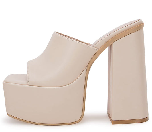 VETASTE Women's Platform Chunky Block Heels Sexy Open Toe High Heel Sandals