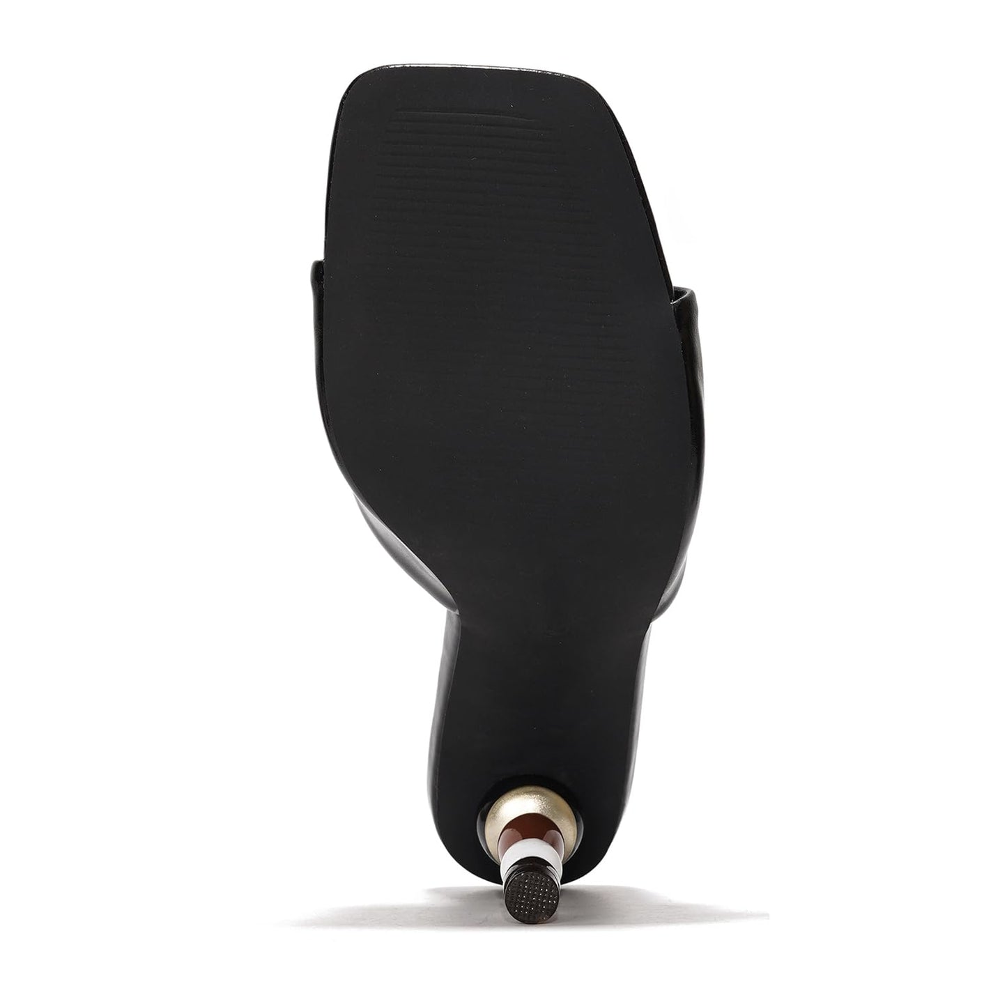 Cape Robbin Women's High Heels - Dressy Heeled Sandals for Women - Slip On Mules with Square Toe (Hermione) Black