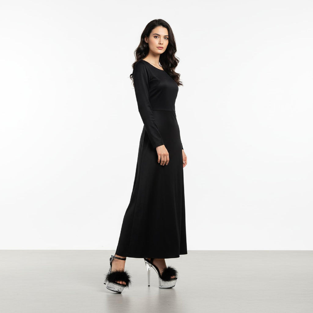 Baffoloo Women's Clear Platform Stiletto Fuzzy High-heeled Ankle Strap Party Casual Sexy Heels for Dancing Pole Dance Heels Casual Sandals Black