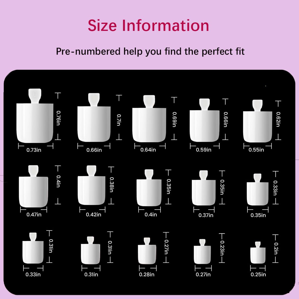 Swritatsk White Toe Nail Press Ons, Press On Toenails for Women, 150pcs White Toe Press On Nails tips, Fake Toenails Acrylic Toe Nail Tips Short Square False Toenails Artificial DIY 15 Sizes