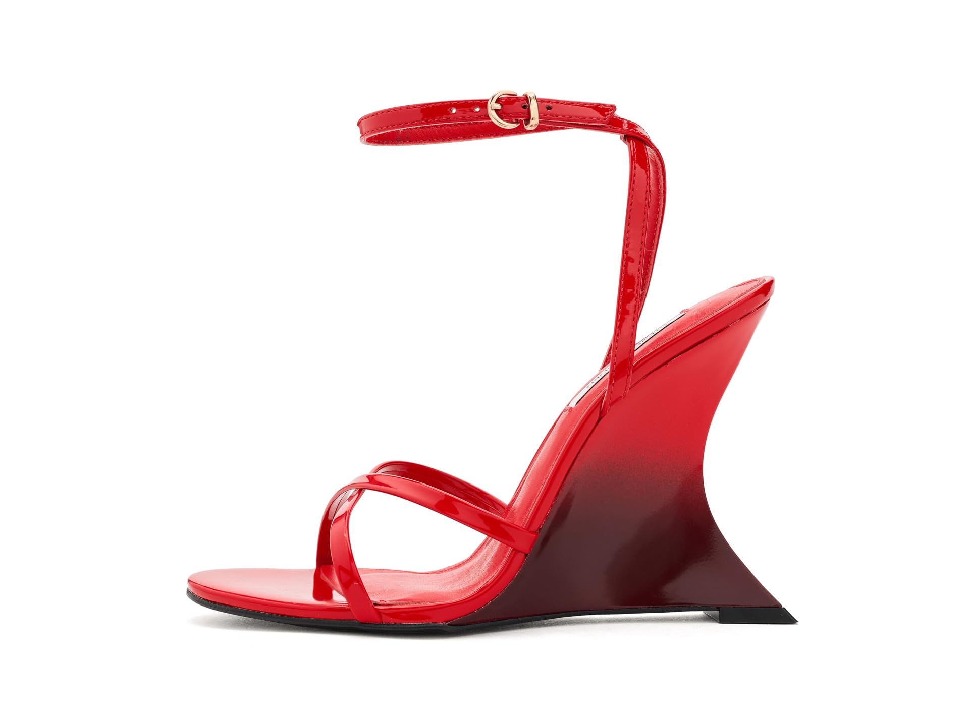 Steve Madden Womens Layers Red Patent 6.5 M