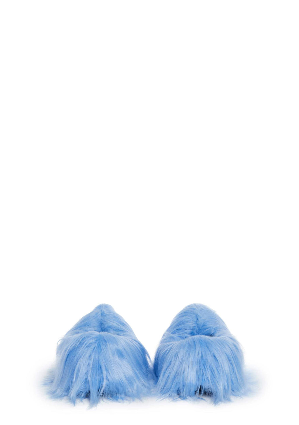 Dolls Kill Case Of The Grumpies Fuzzy Slippers by Trickz N’ Treatz – Kooky Monster Faux Fur Slip-Ons with Eyes & Piercing, Small