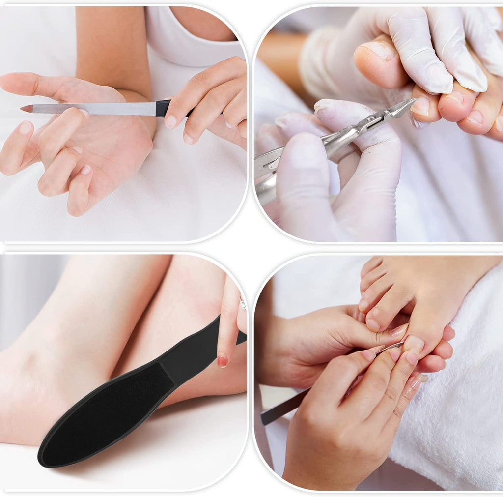 Professional Pedicure Kit, Rosmax 36 in 1 Pedicure Tools Stainless Steel Washable Foot Care Kit Dead Skin Remover Foot Spa Set at Home