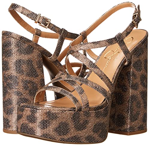 Chettah Print Jessica Simpson womens Salih Block Heel