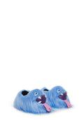 Dolls Kill Case Of The Grumpies Fuzzy Slippers by Trickz N’ Treatz – Kooky Monster Faux Fur Slip-Ons with Eyes & Piercing, Small