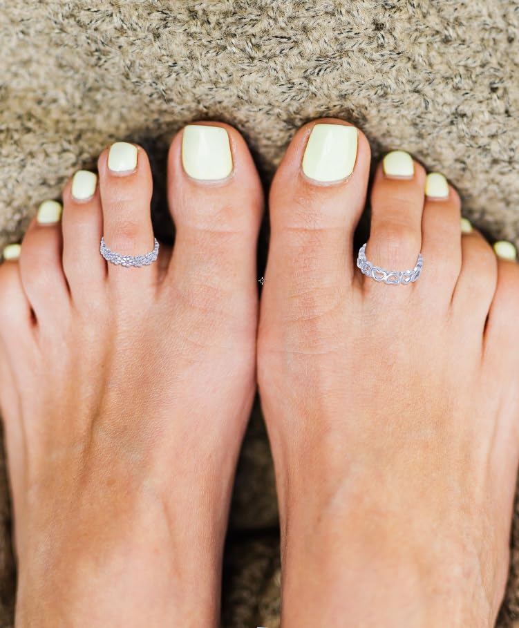 Ofeiyaa 12PCS 18k Gold Plated Open Toe Rings CZ Twist Arrow Celtic Knot Flower Heart Thin Band Ring Vintage Knuckle Finger Stacking Tail Ring Pack Summer Beach Foot Jewelry Set For Women Adjustable