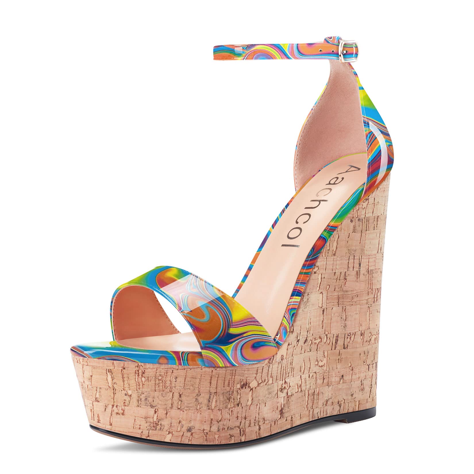 Rainbow Aachcol Women Platform Wedge