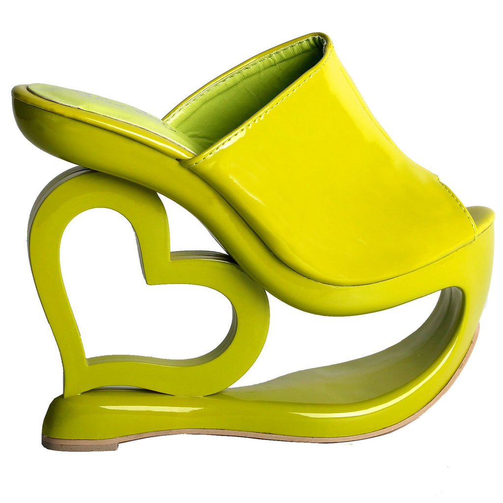 SHOW STORY Trendy Green High Heel Platform Party Sandals,LF40205GR39,8US,Green