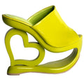 SHOW STORY Trendy Green High Heel Platform Party Sandals,LF40205GR39,8US,Green