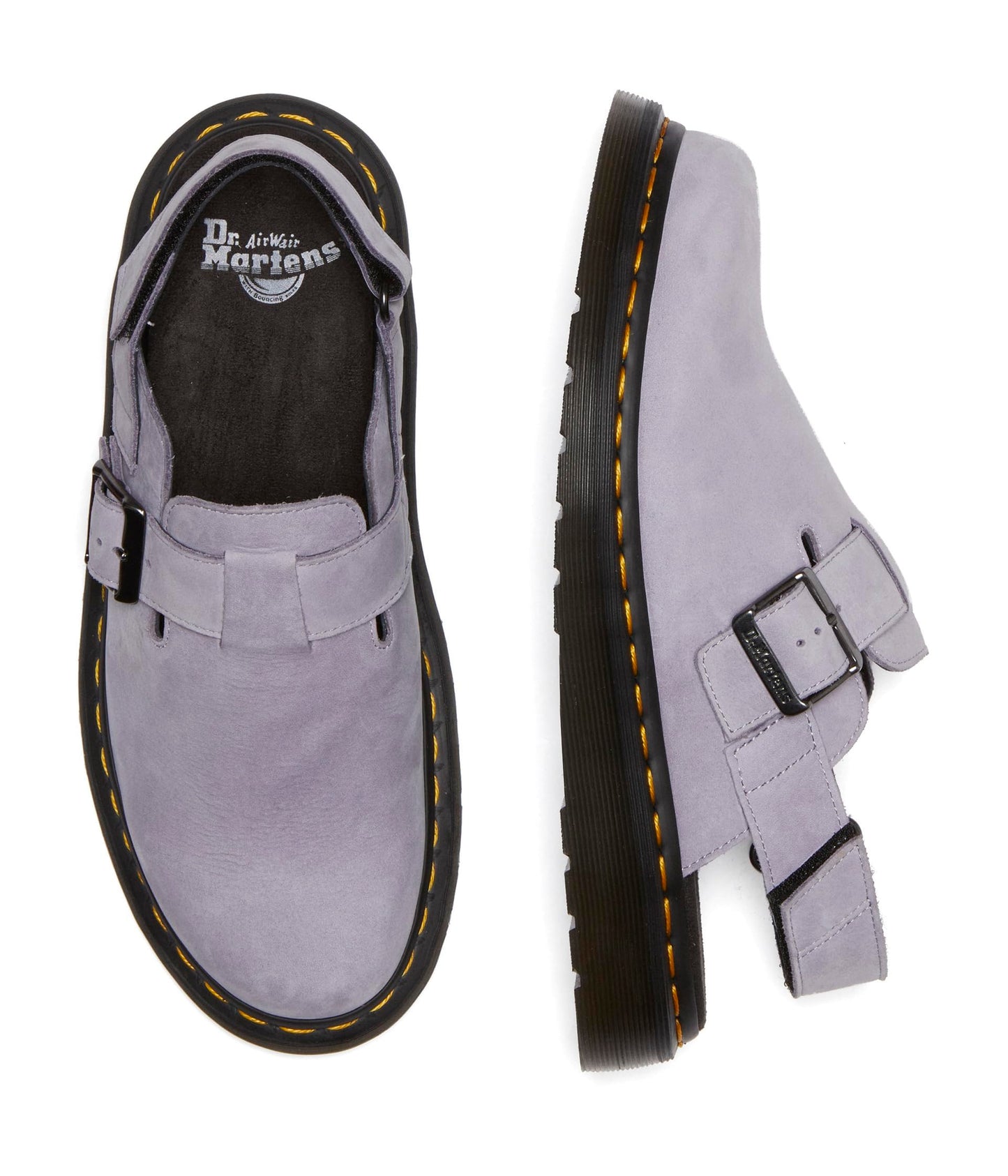 Dr. Martens Men's Jorge II Leather Slingback Mules, Lavender Frost, 13