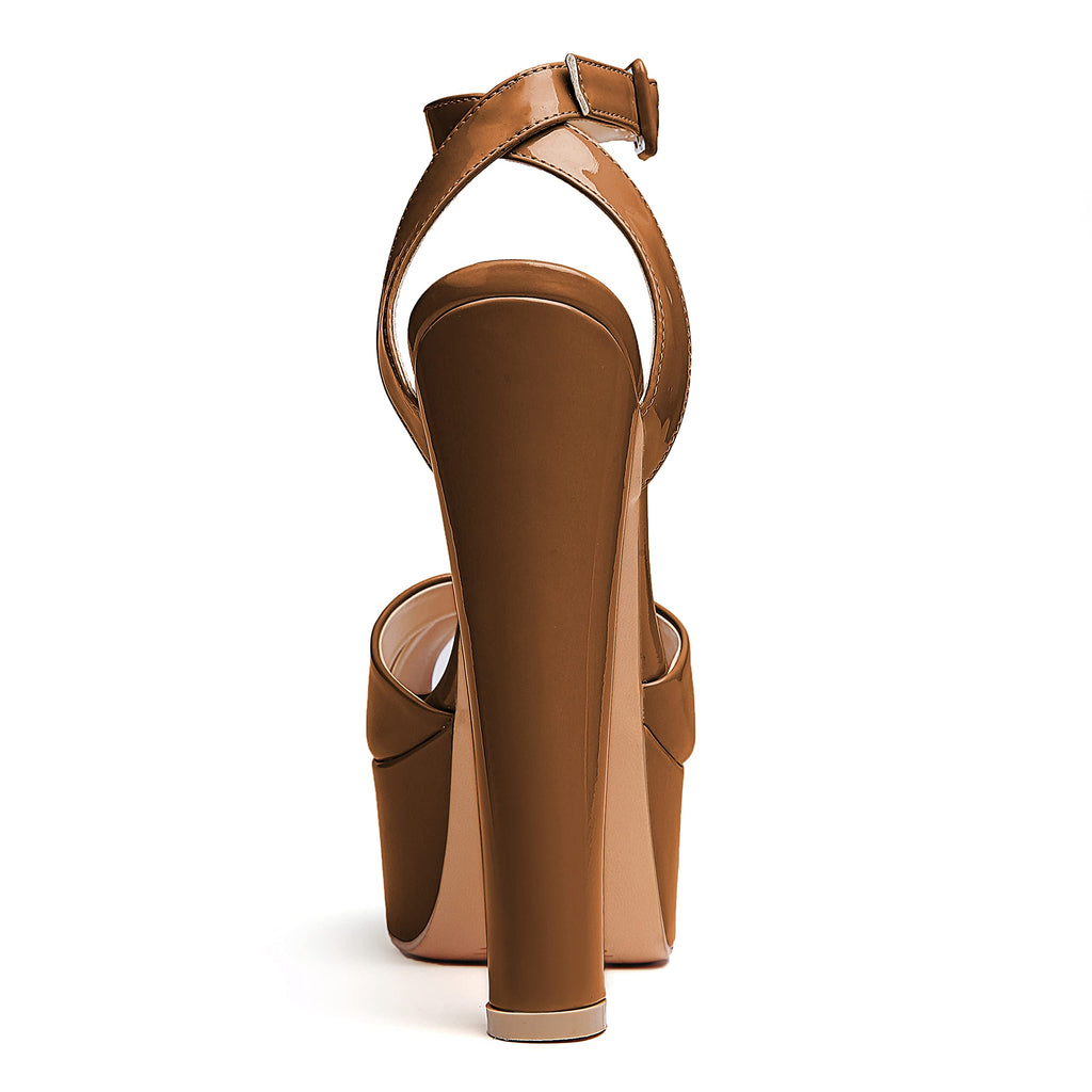 Brown Eldof Women's Platform Heel