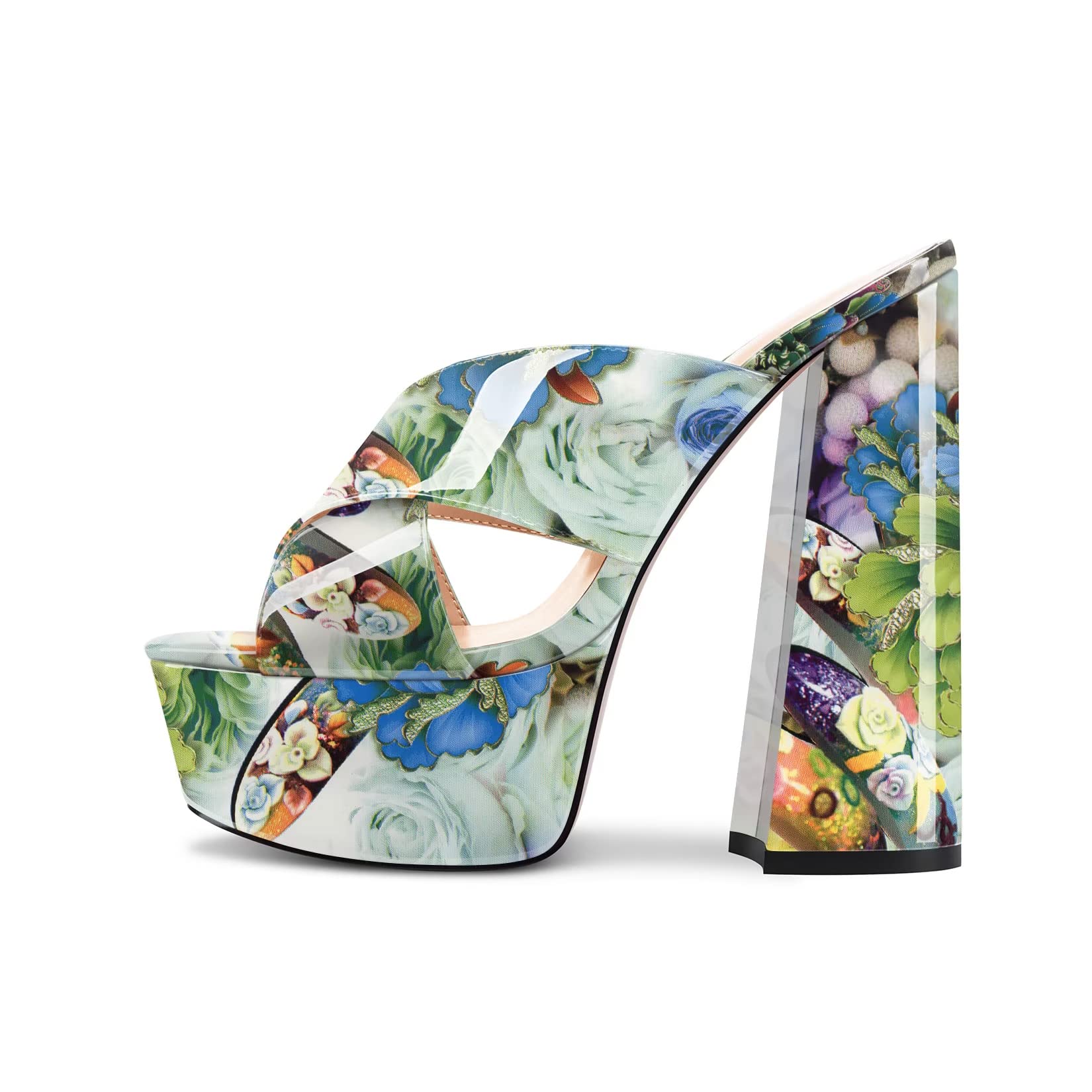 HEUIVZAR Women High Chunky Block Platform Heel