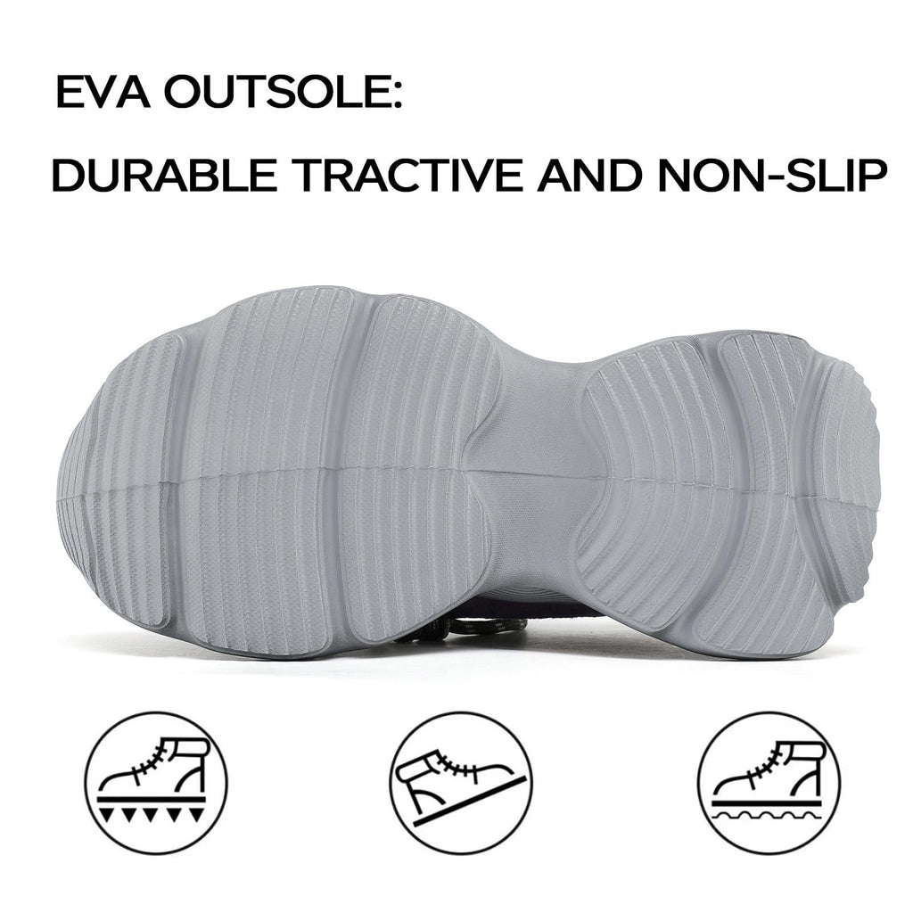 Drikler Women's Wedge Walking Shoes Chunky Platform Comfort Fashion Sneaker Lace-Up Casual Non-Slip Running Shoes Green
