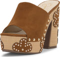 Jessica Simpson Women's Shelbie Platform Sandal, Tuscan Tan Supreme Microsuede, 7.5