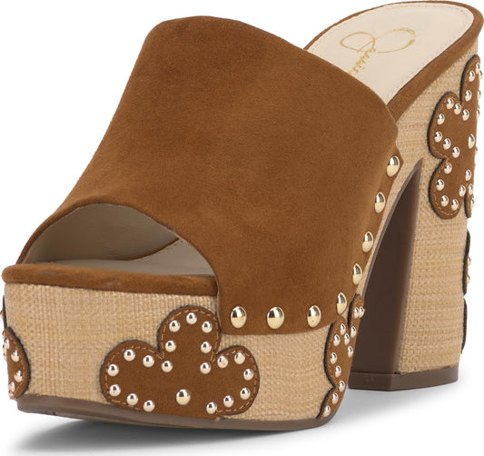 Jessica Simpson Women's Shelbie Platform Sandal, Tuscan Tan Supreme Microsuede, 7.5