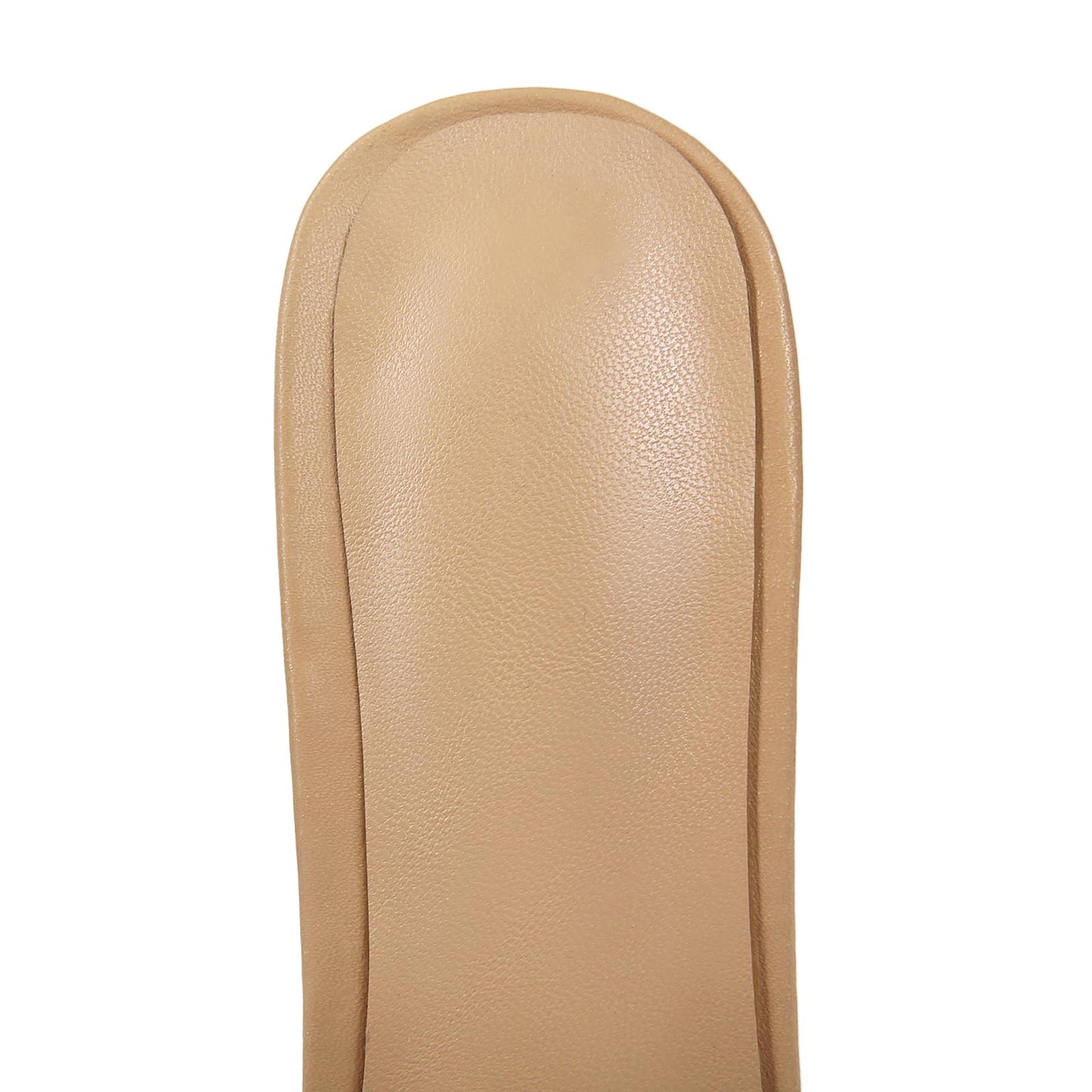 Saint Leia Women's 4IN High Heel Sandals Nude Stiletto Pumps with Gold Silver Pearls Heels for Weddings Parties and Evening Wear (Nude Gold,