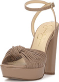 Jessica Simpson Women's Immie Platform Sandal, Chai Latte, 12