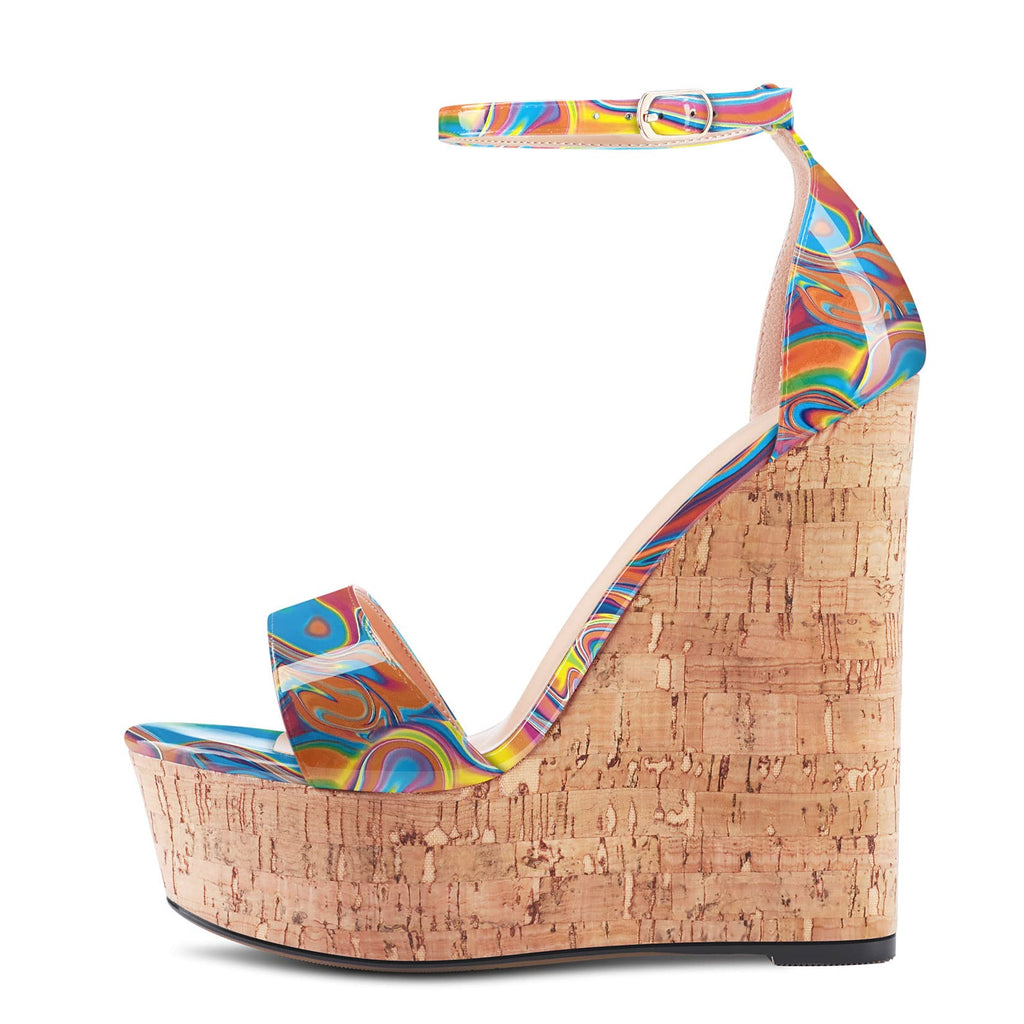 Rainbow Aachcol Women Platform Wedge