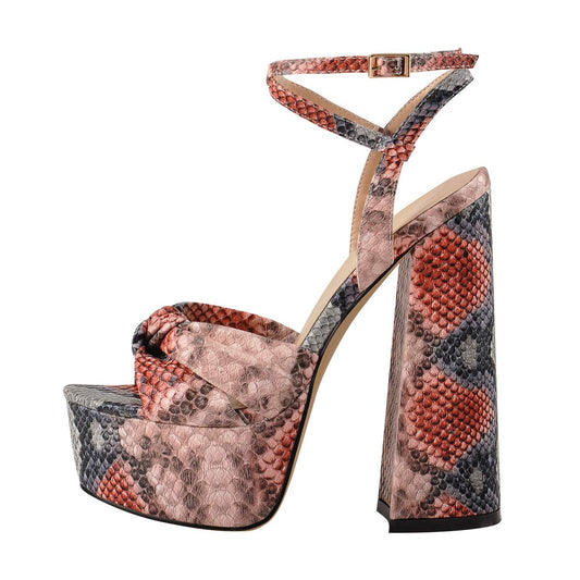 Snake Skin onlymakerheels Womens Platform