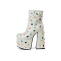 White Tsrenlmln Mid Ankle Boot
