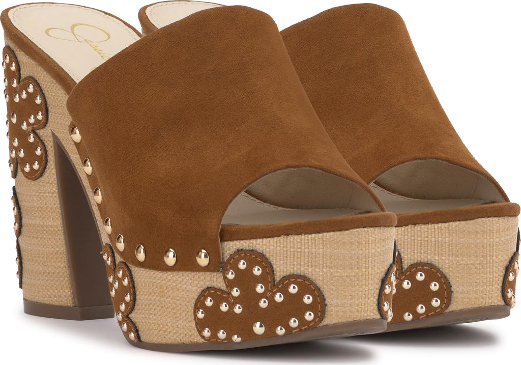 Jessica Simpson Women's Shelbie Platform Sandal, Tuscan Tan Supreme Microsuede, 7.5