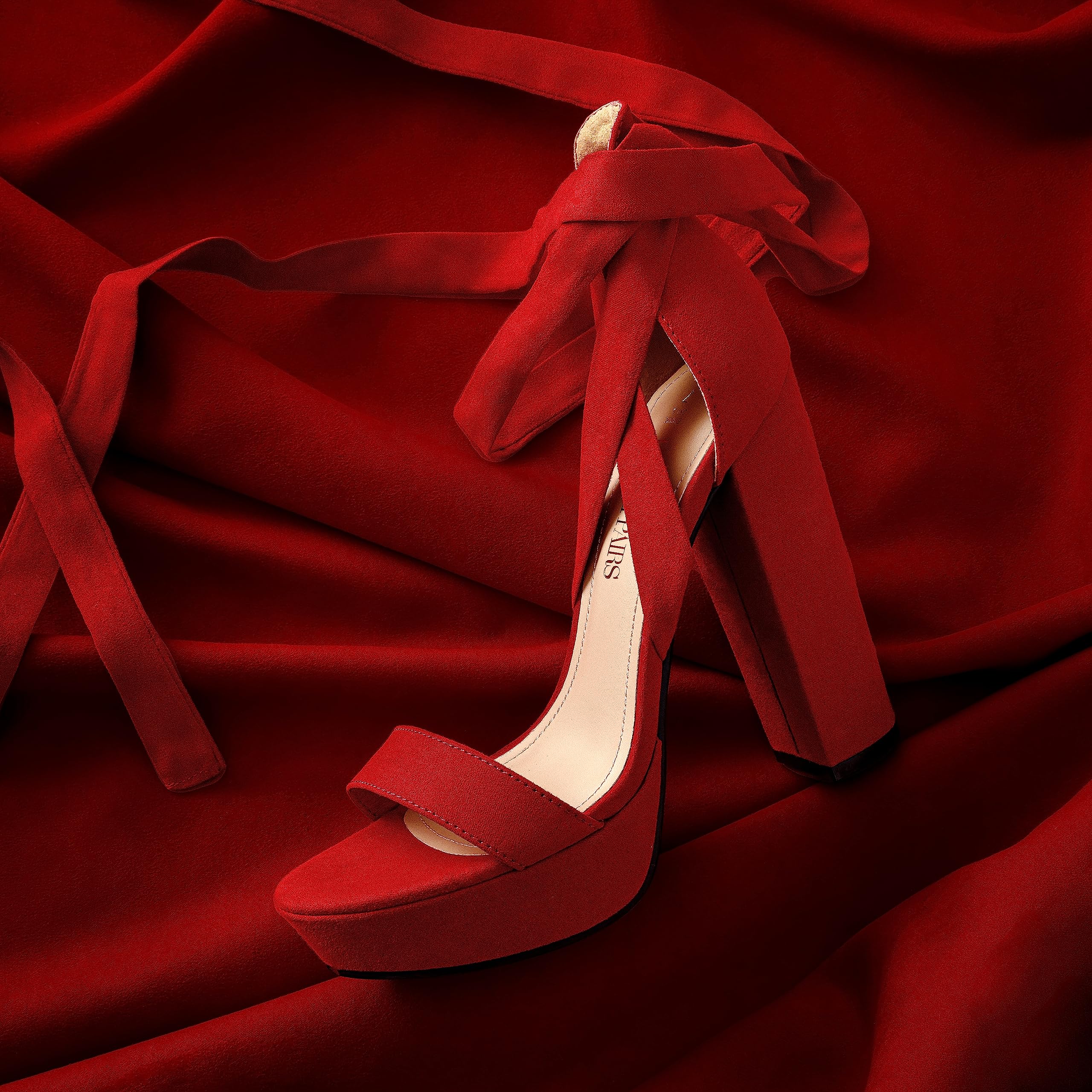 DREAM PAIRS High Chunky Block Platform Heels for Womens Strappy Gladiator Sexy Open Toe Dressy Sandal SDHS2205W Red