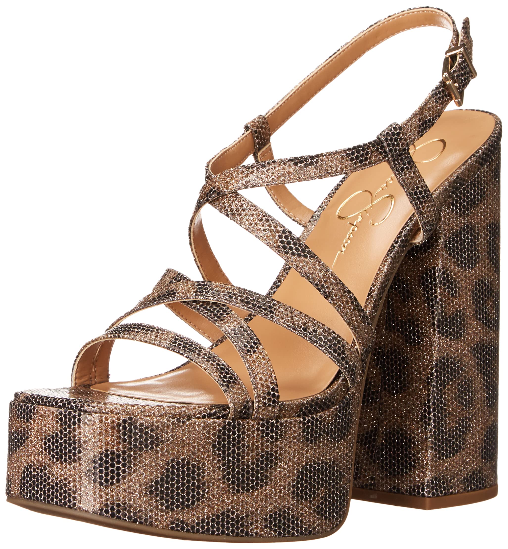 Chettah Print Jessica Simpson womens Salih Block Heel