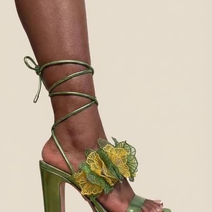Jessica Simpson Iyla Flower Double Platform Sandal, Bright Green, 9.5